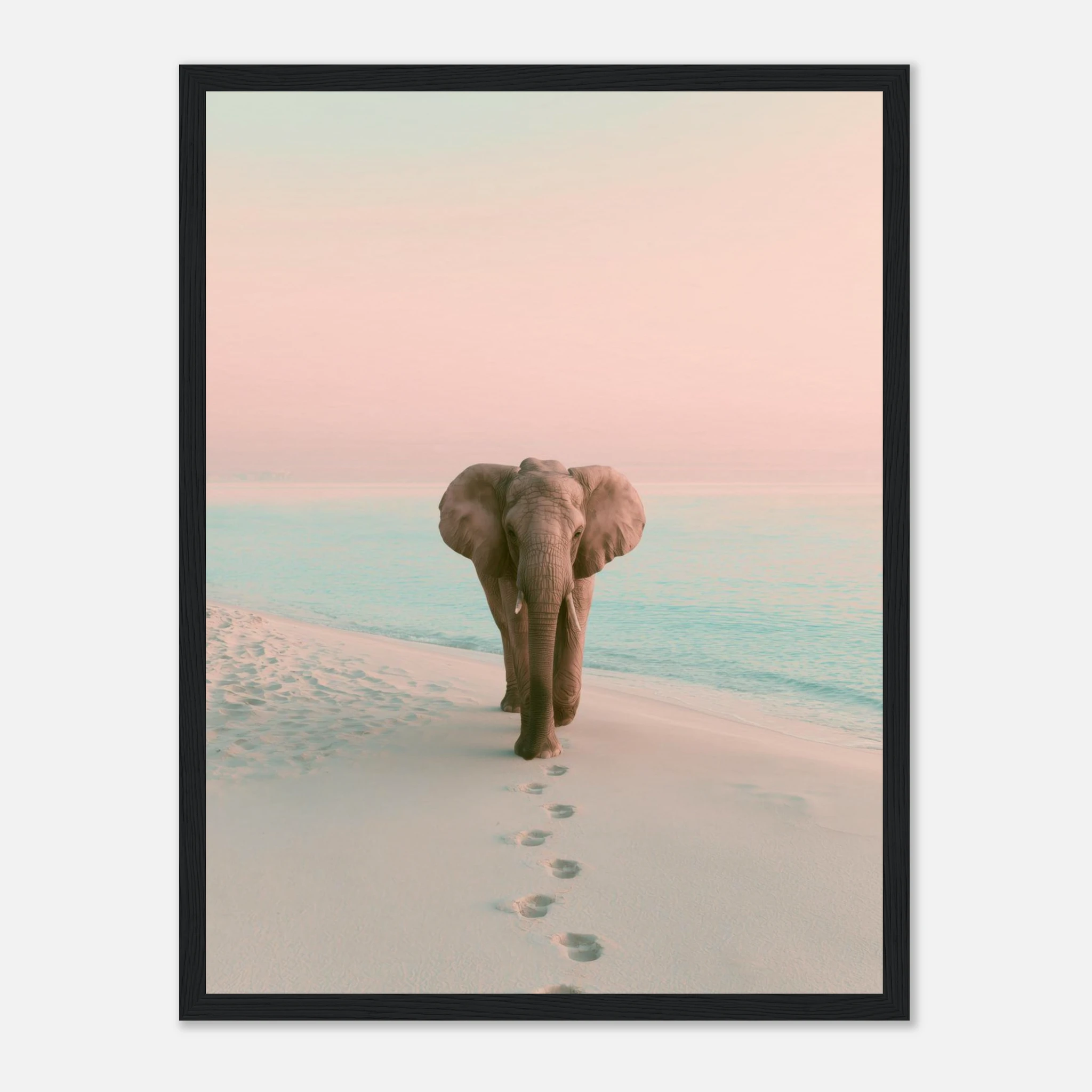 Solitude art print interior mockup — Animals | Atelier Marbella