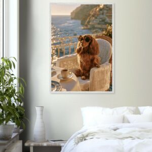 Dachshund in Saint-Tropez II — Framed Print