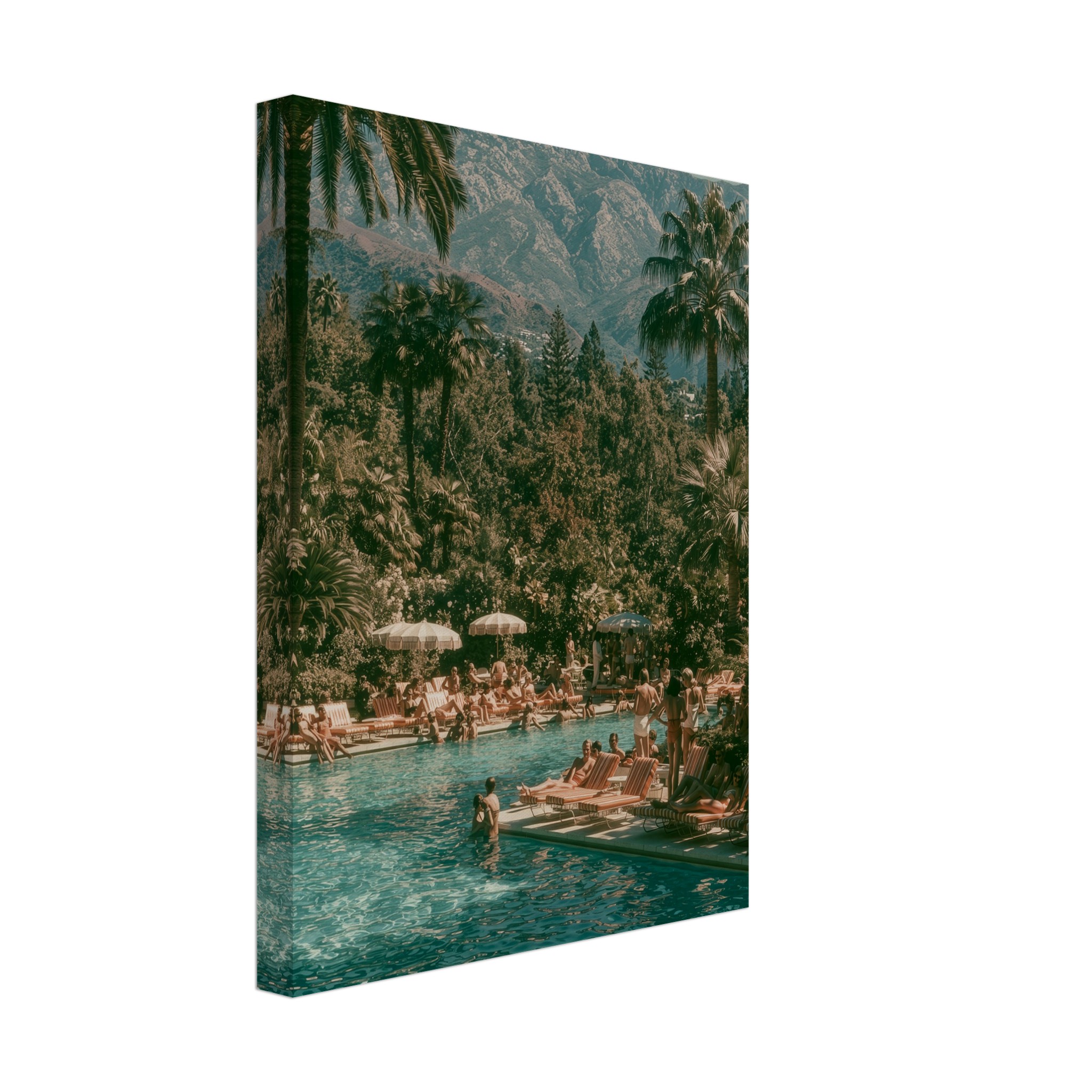 Marbella Pool art print interior mockup — Mediterranean Mood | Atelier Marbella