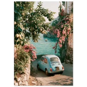 Impression d'art mat — Fiat 500 Amalfi