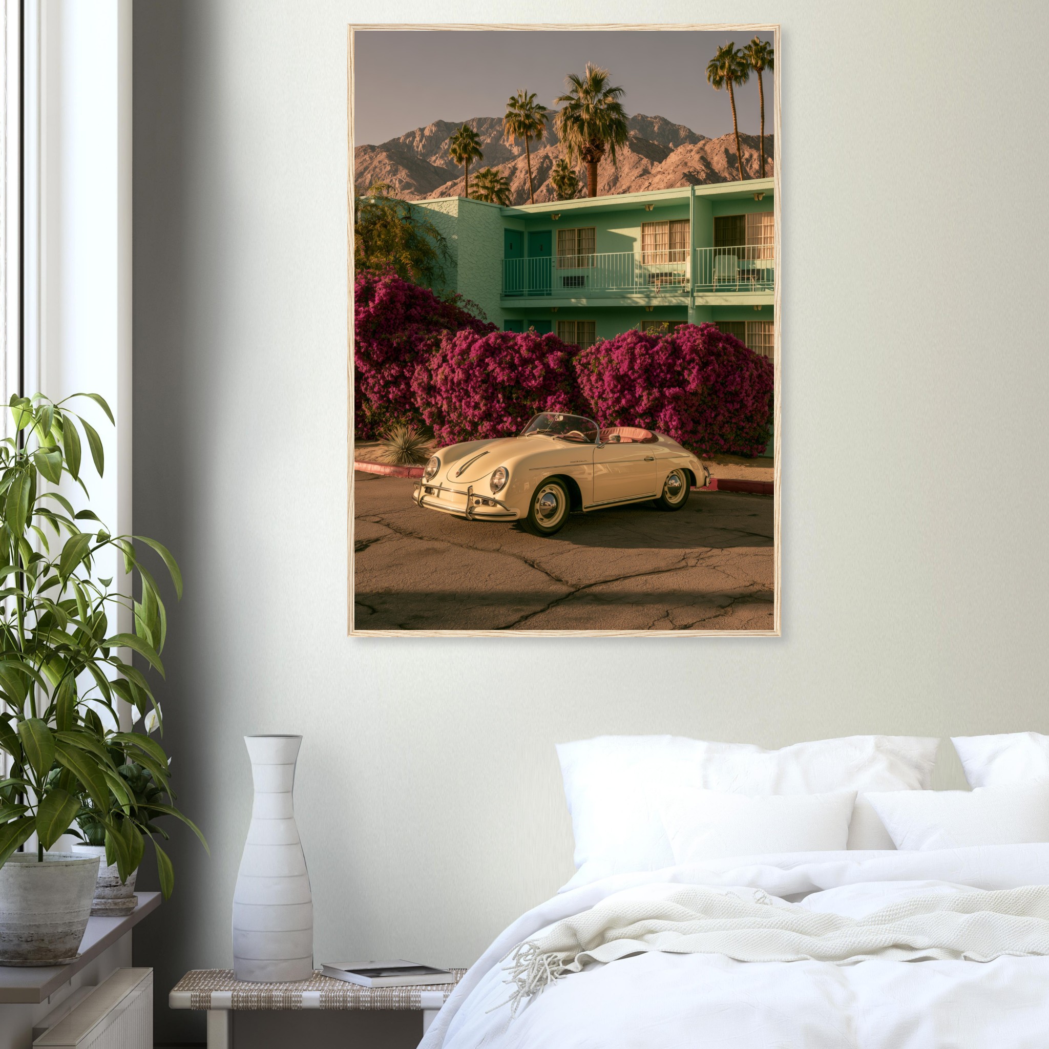 Porsche 356 PSring art print interior mockup — Cars | Atelier Marbella