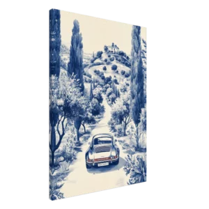 Toile de Jouy - Porsche Marbella   — Canvas Print