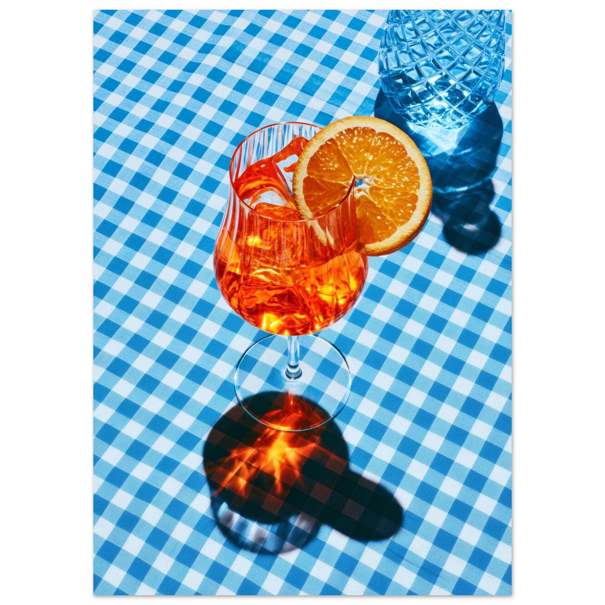 Aperol Blue Matte Art Print — variant 2 | Atelier Marbella