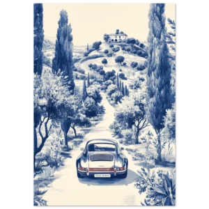 Toile de Marbella — Porsche Marbella — Matte Art Print