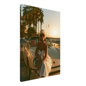 The Girl and the Porsche — Canvas Print