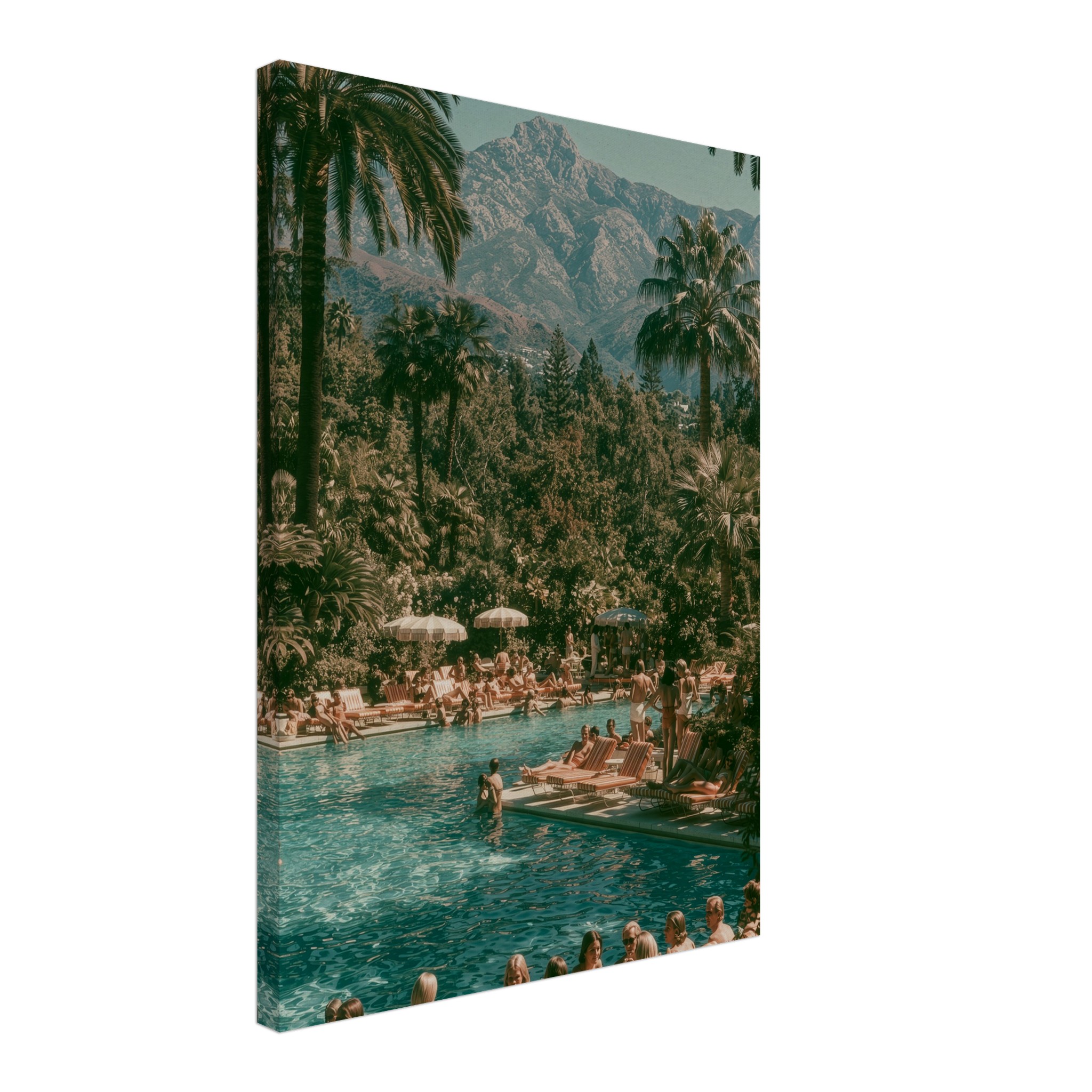 Marbella Pool art print interior mockup — Mediterranean Mood | Atelier Marbella