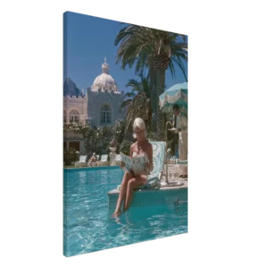 Poolside Vogue Vintage — Canvas Print