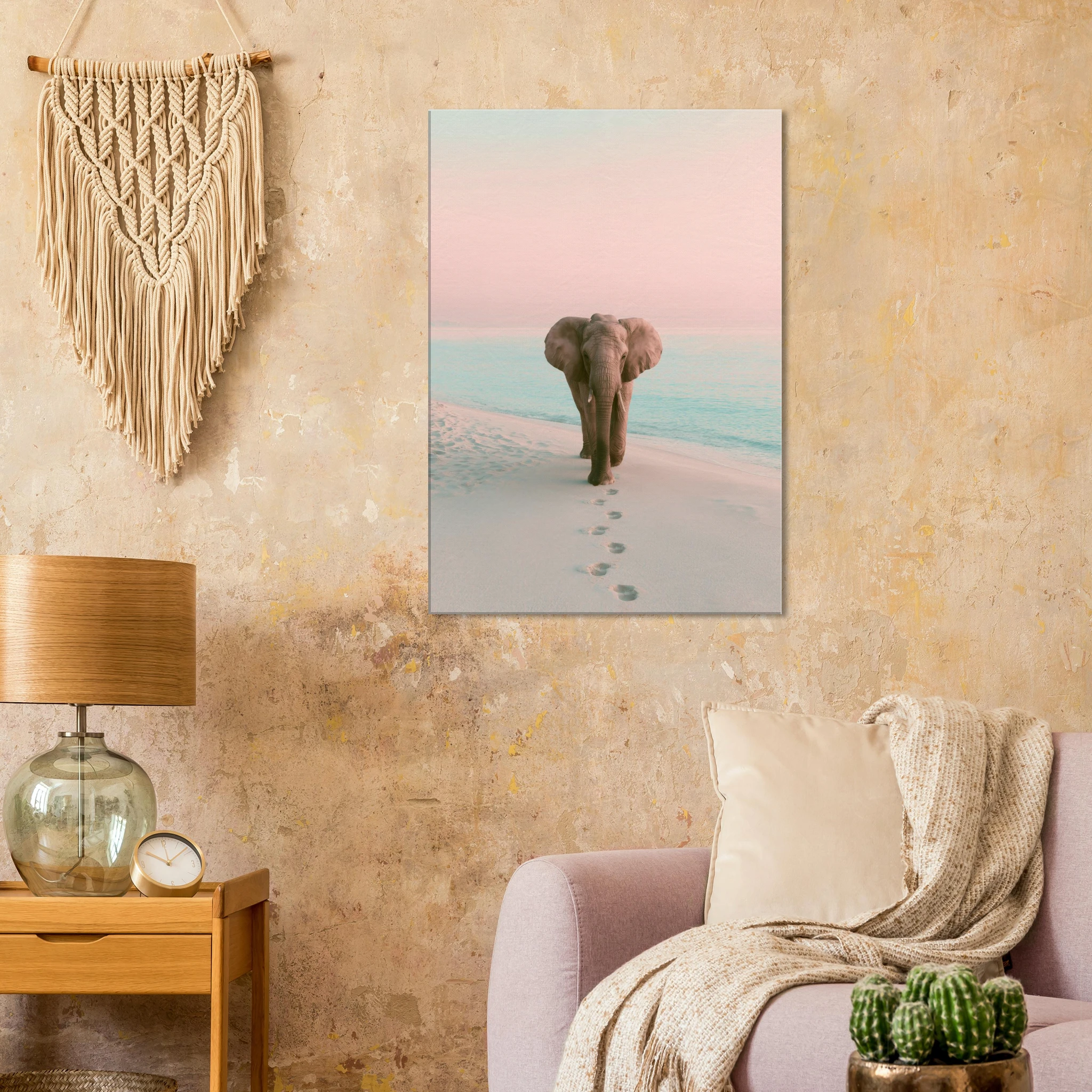 Solitude art print interior mockup — Animals | Atelier Marbella