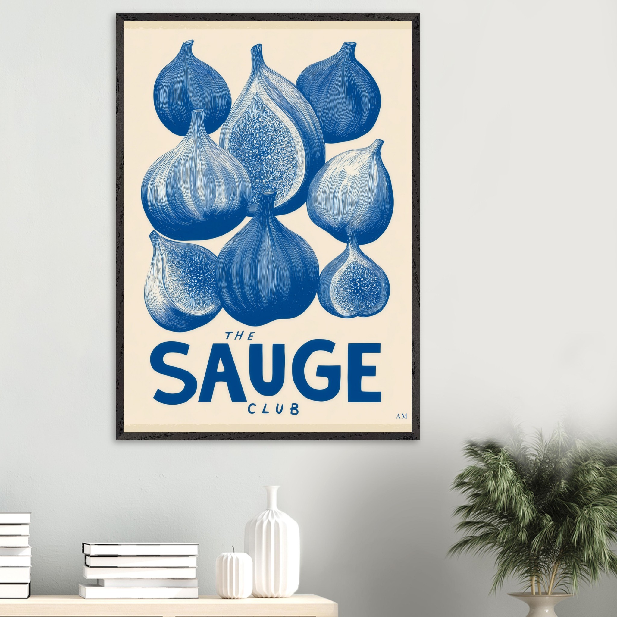 Figs art print interior mockup — Botanical | Atelier Marbella