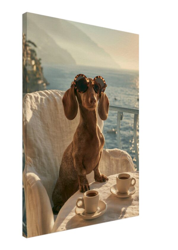 Dachshund in Saint-Tropez I — Canvas Print