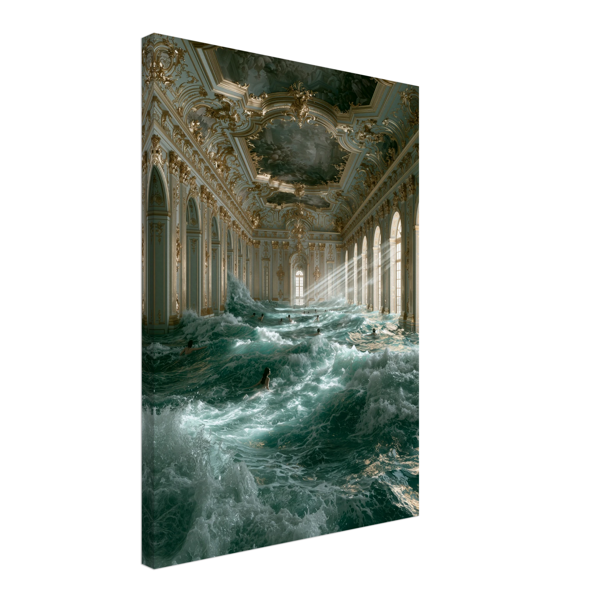 Baroque Pool Canvas Print — variant 5 | Atelier Marbella