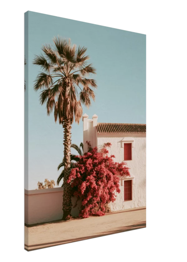 Spanish Cortijo Bougainvillea — Canvas Print