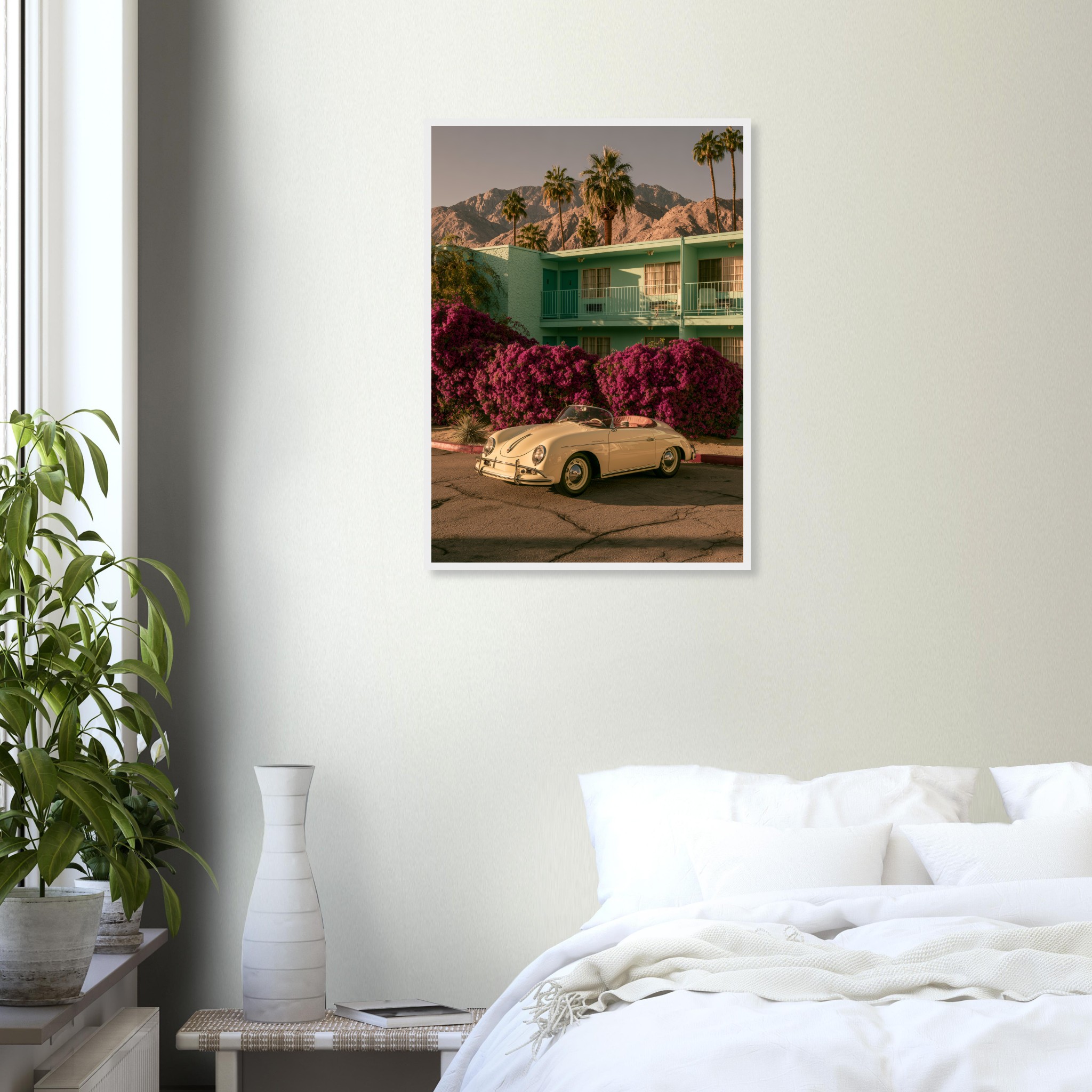 Porsche 356 PSring art print interior mockup — Cars | Atelier Marbella