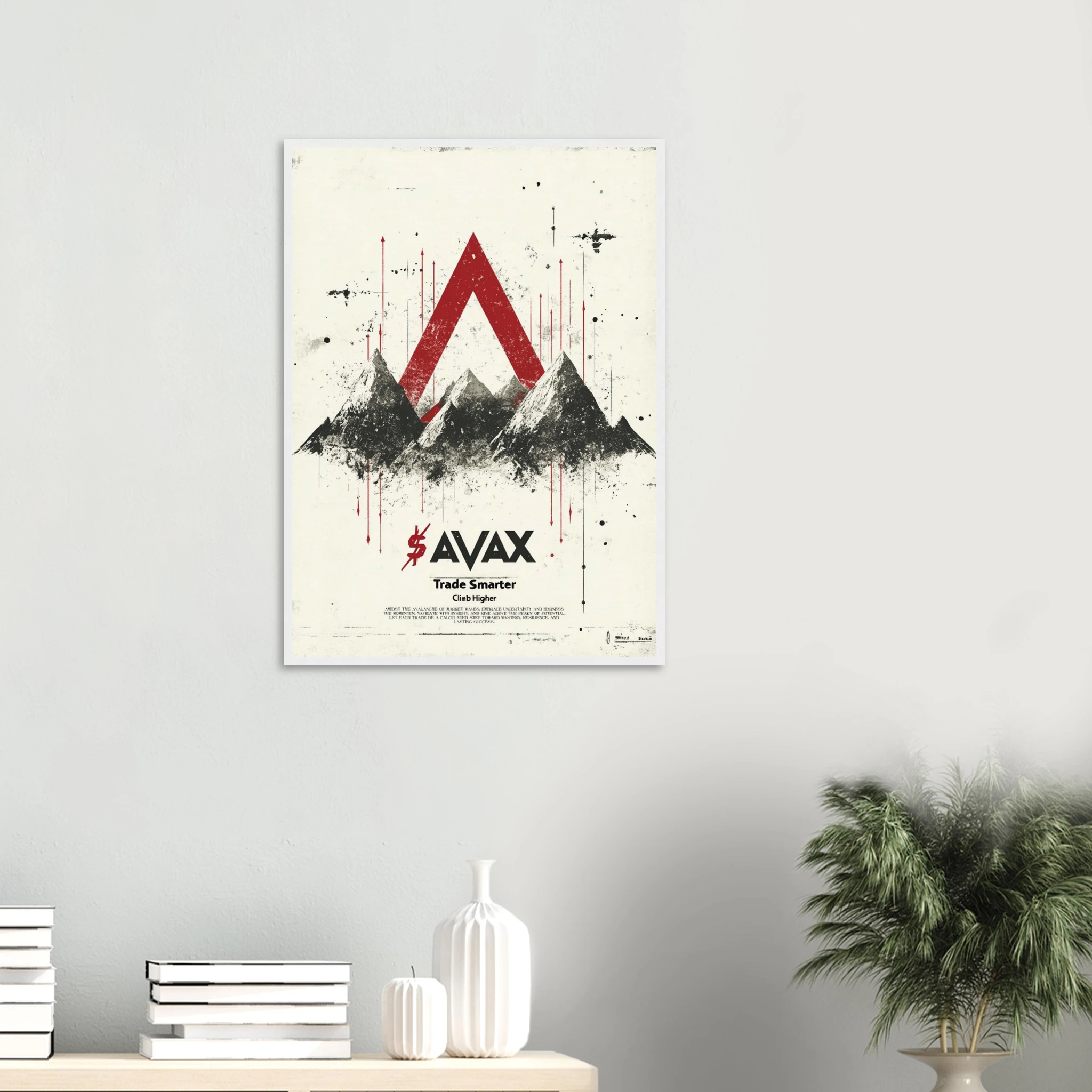 AVAX Crypto Wall Art Framed Print — variant 6 | Atelier Marbella