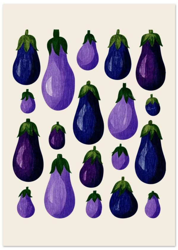 Eggplants — Matte Art Print