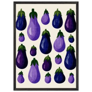 Aubergines — Impression encadrée