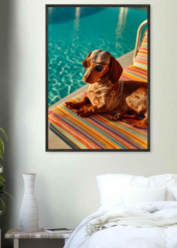 Zoé — Pool Sunglasses — Framed Print