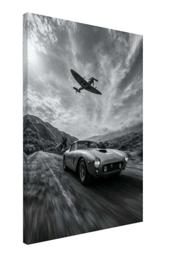 Ferrari & Spitfire — Canvas Print