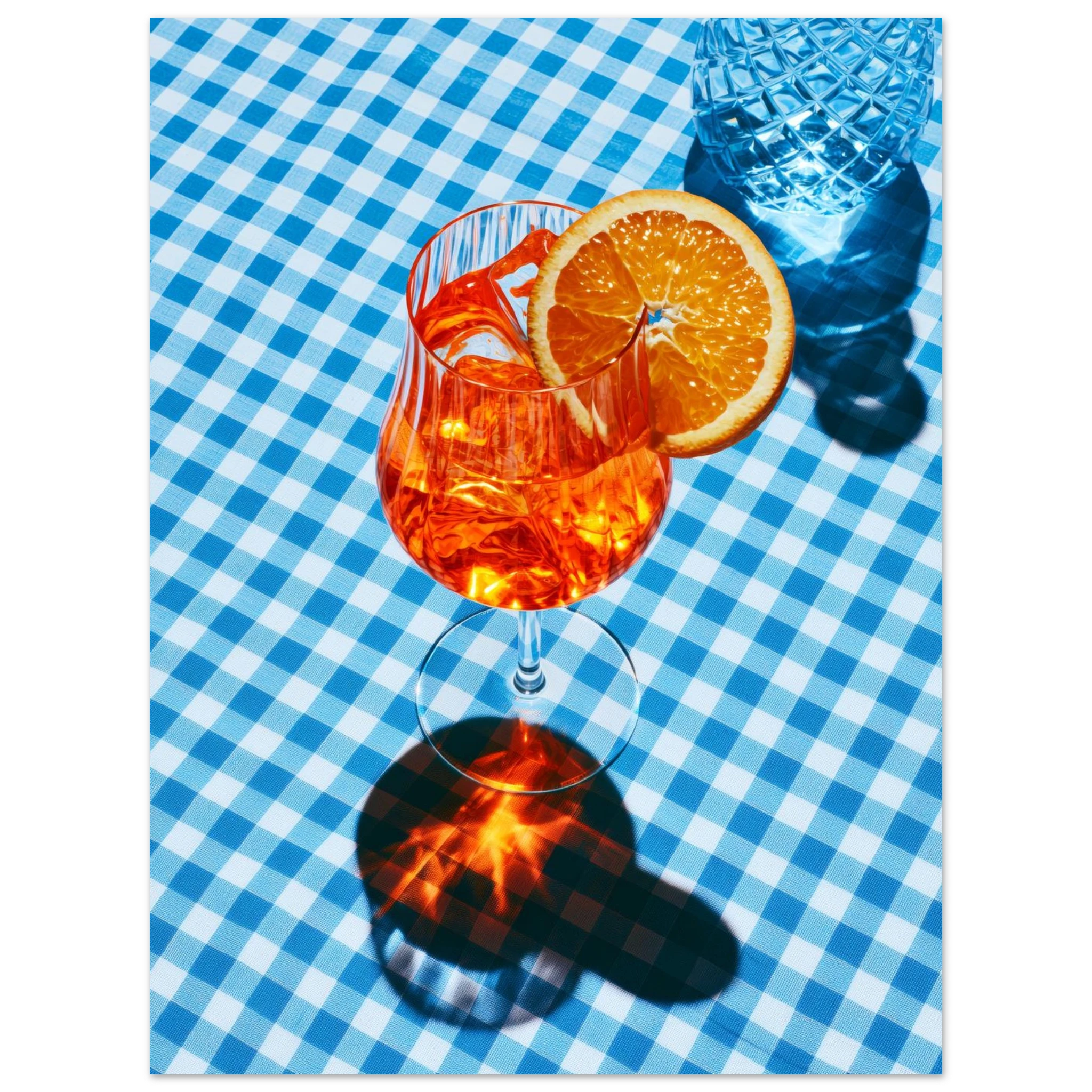 Aperol Blue Matte Art Print — variant 4 | Atelier Marbella