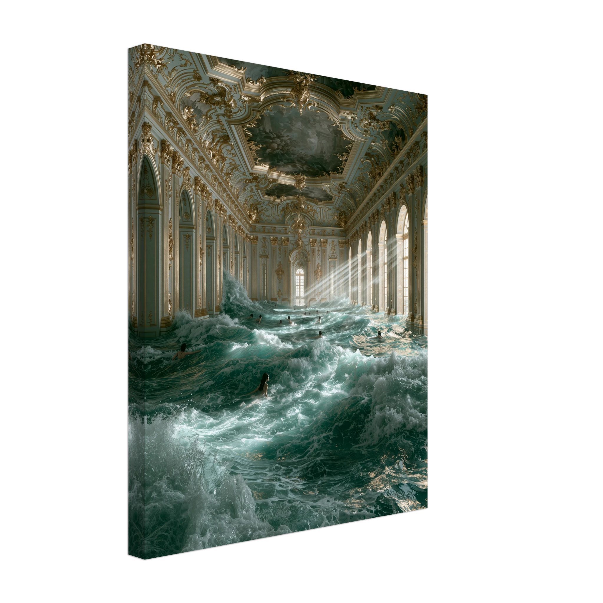 Baroque Pool Canvas Print — variant 2 | Atelier Marbella