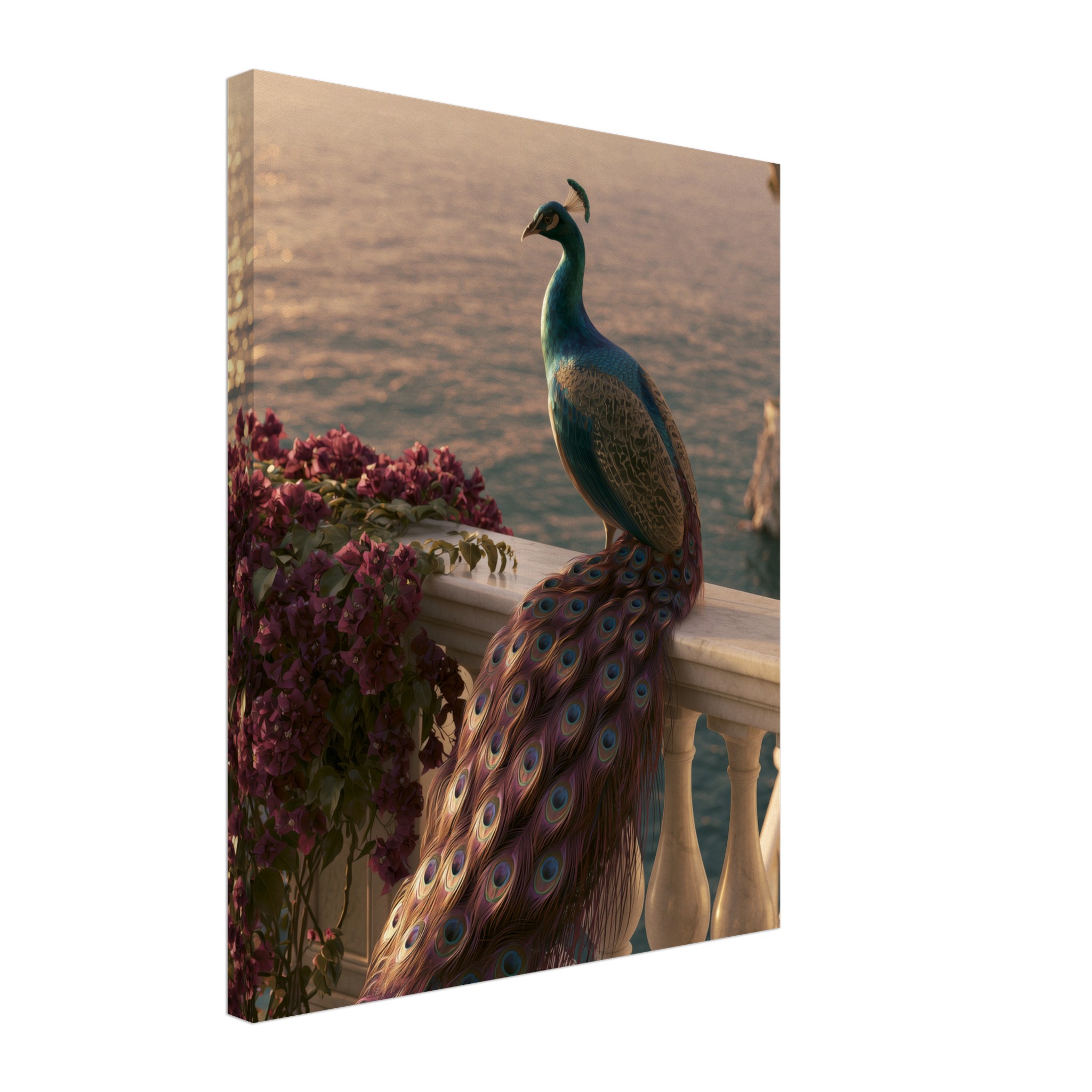 The Peacock art print interior mockup — Animals | Atelier Marbella