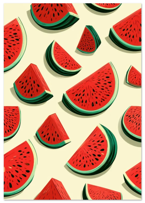Watermelon Art  — Matte Art Print
