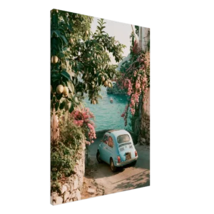 Fiat 500 Amalfi — Impresión en lienzo