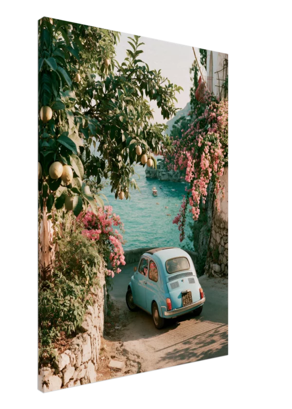 Fiat 500 Amalfi — Canvas Print