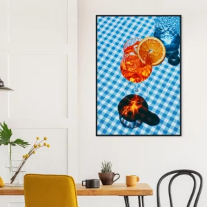 Aperol Blue  — Framed Print