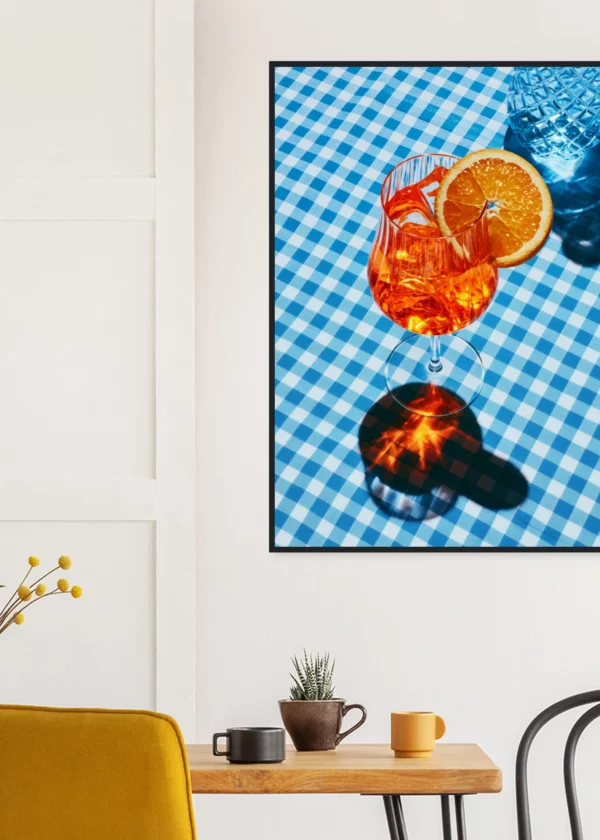 Aperol Blue  — Framed Print
