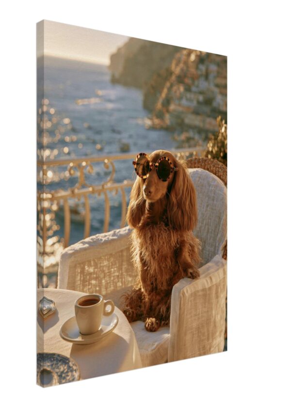 Dachshund in Saint-Tropez II — Canvas Print
