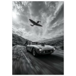 Ferrari y Spitfire — Lámina artística mate