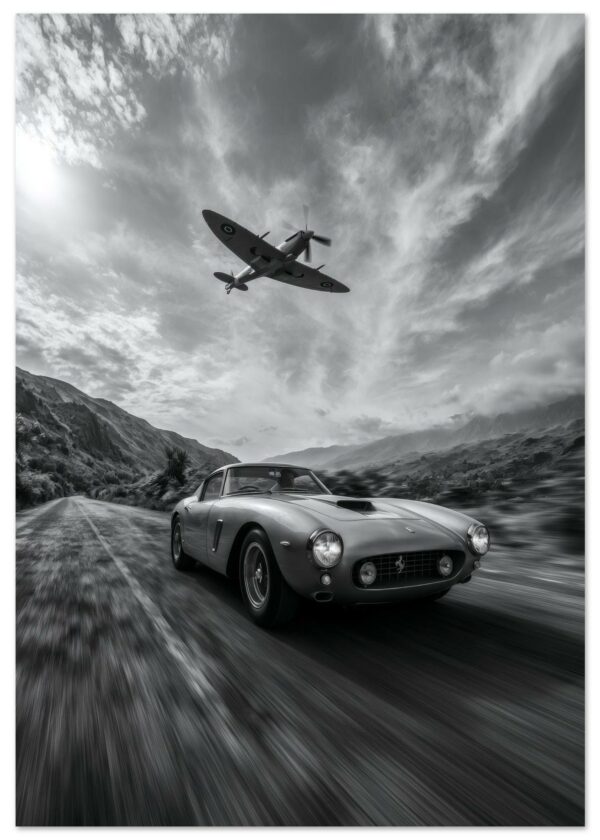 Ferrari & Spitfire — Matte Art Print