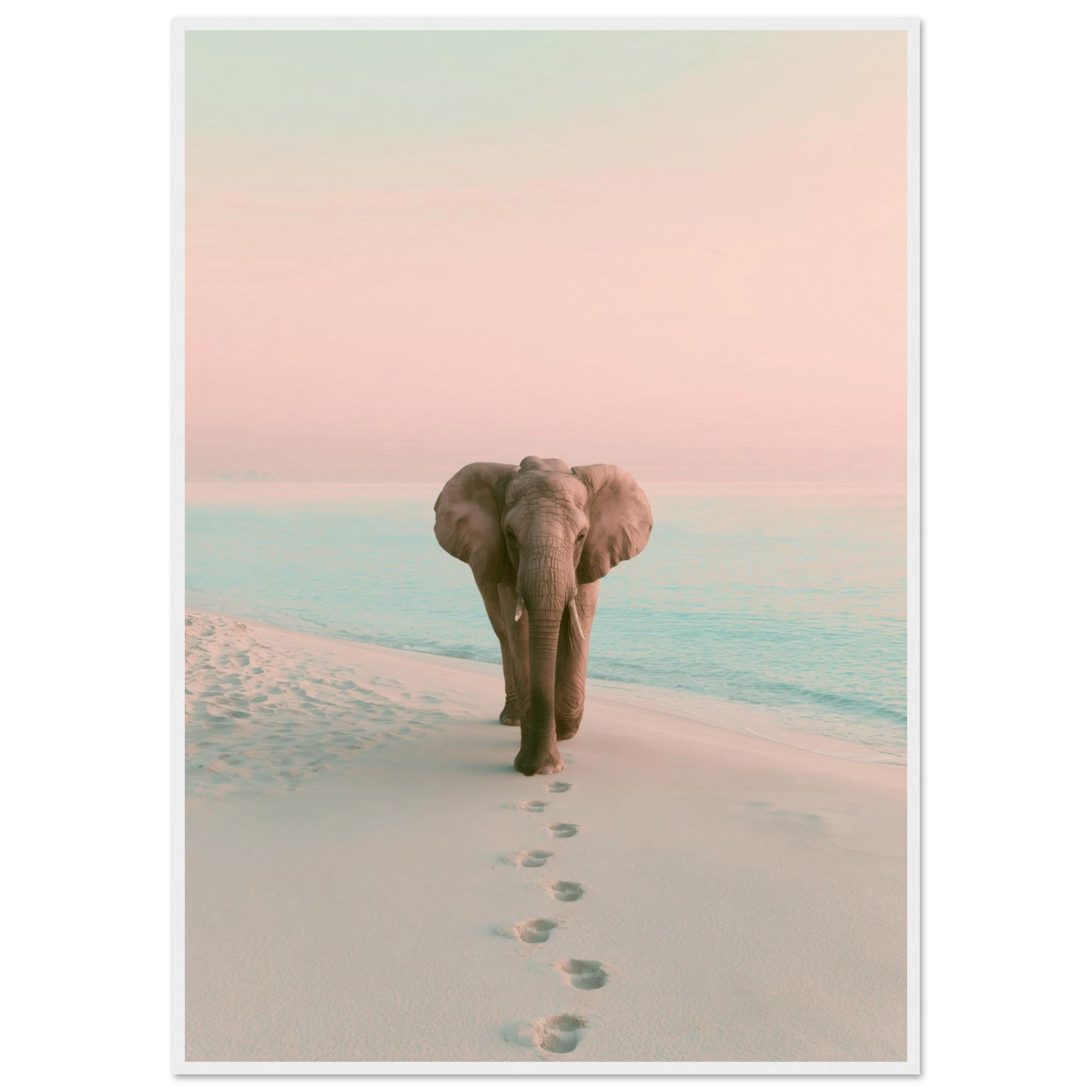 Solitude art print interior mockup — Animals | Atelier Marbella