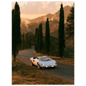 Lámina artística mate — Lamborghini Countach
