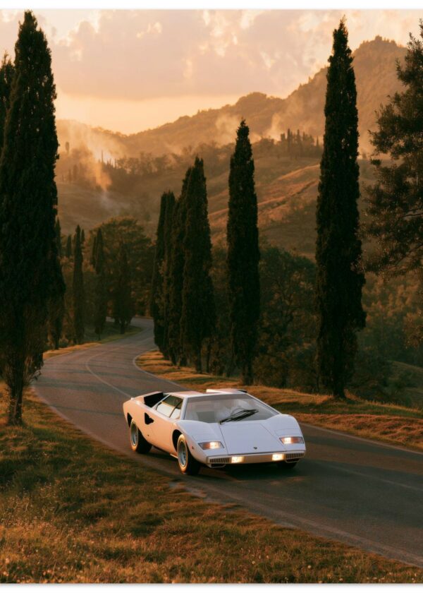 Lamborghini Countach — Matte Art Print
