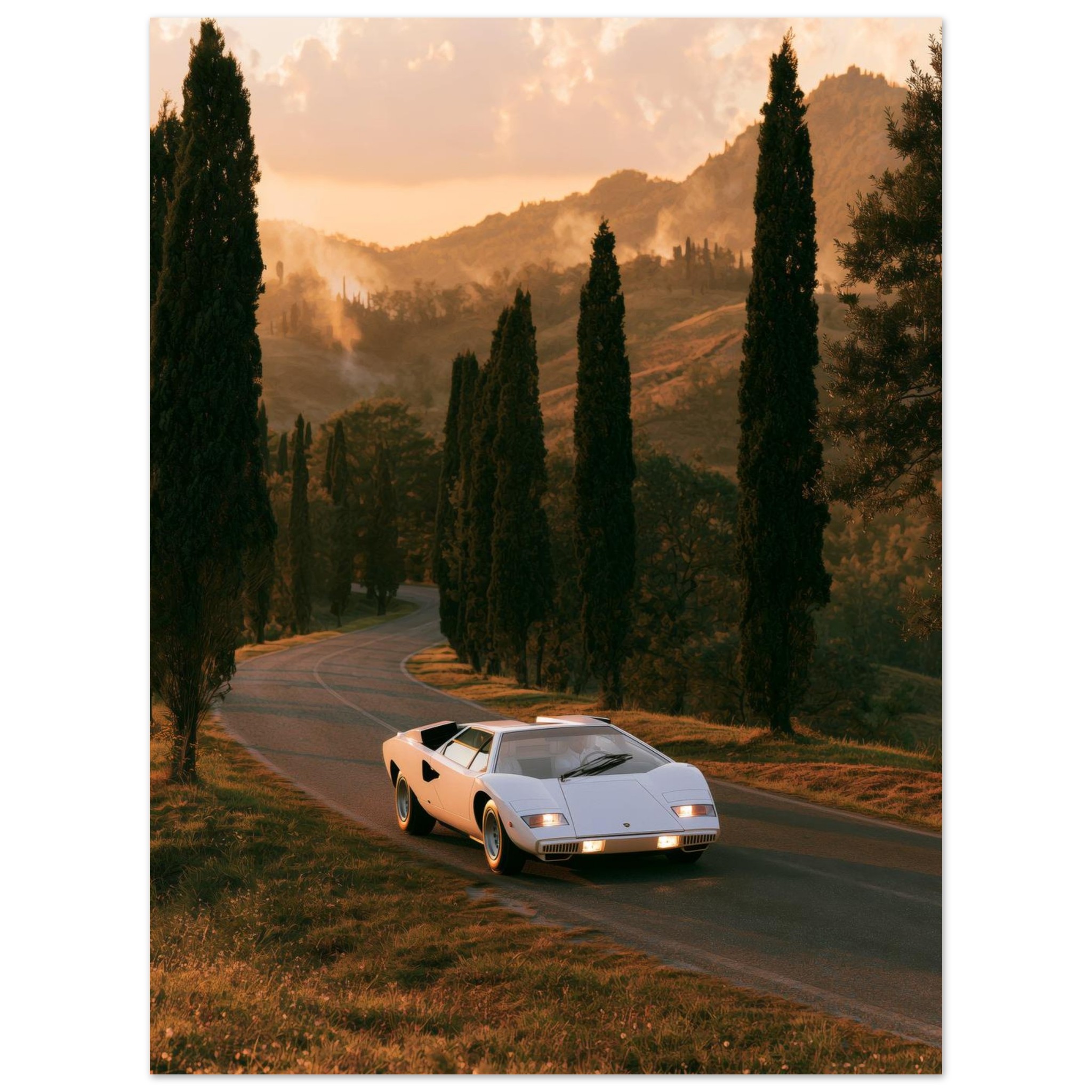 Lamborghini Countach — matte art print | Atelier Marbella