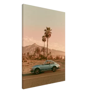 Porsche Carrera Palm Springs Vibes — Canvas Print