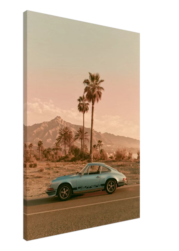 Porsche Carrera Palm Springs Vibes — Canvas Print
