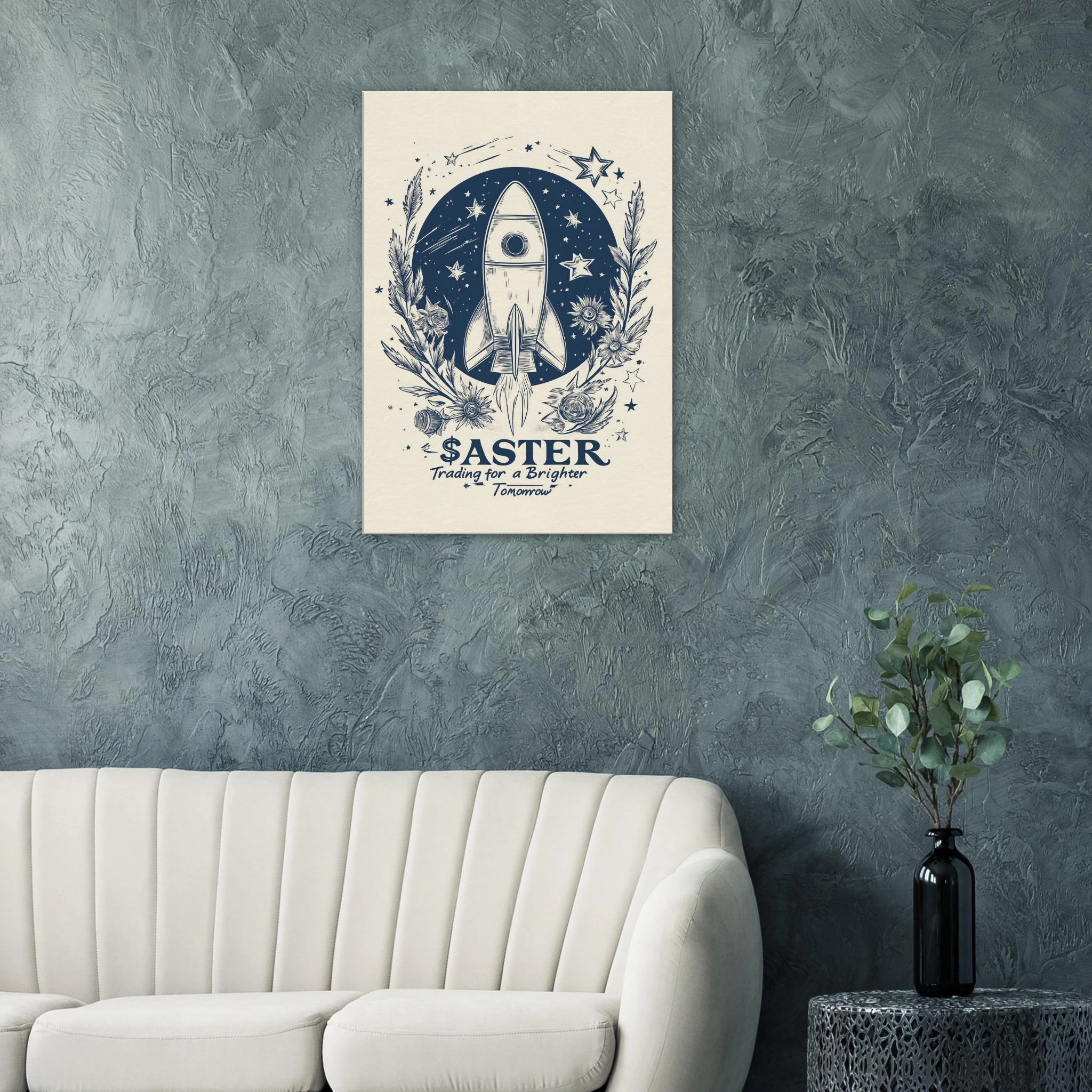 ASTER Crypto Wall Art Canvas Print — variant 3 | Atelier Marbella