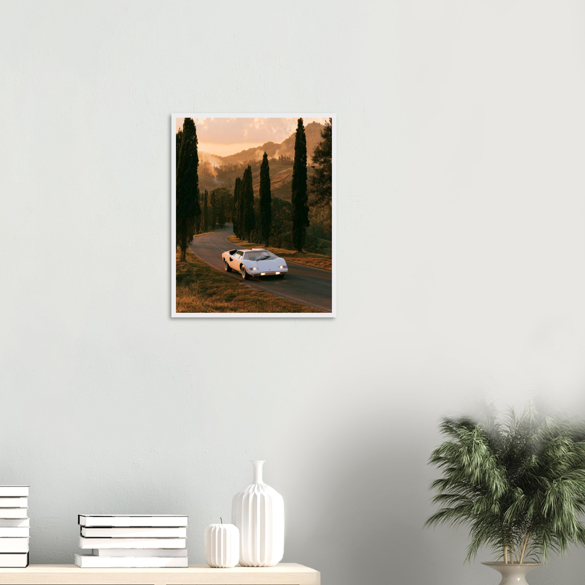 Lamborghini Countach — framed print | Atelier Marbella