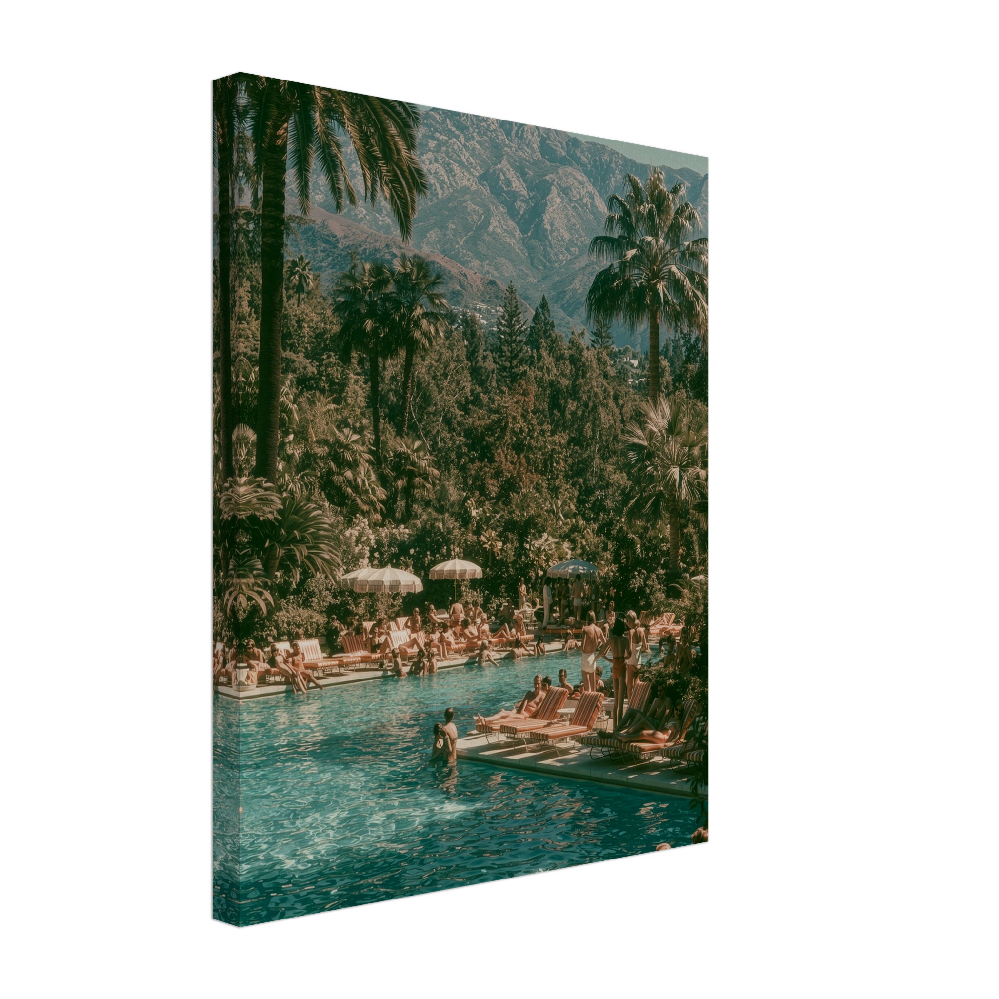 Marbella Pool art print interior mockup — Mediterranean Mood | Atelier Marbella
