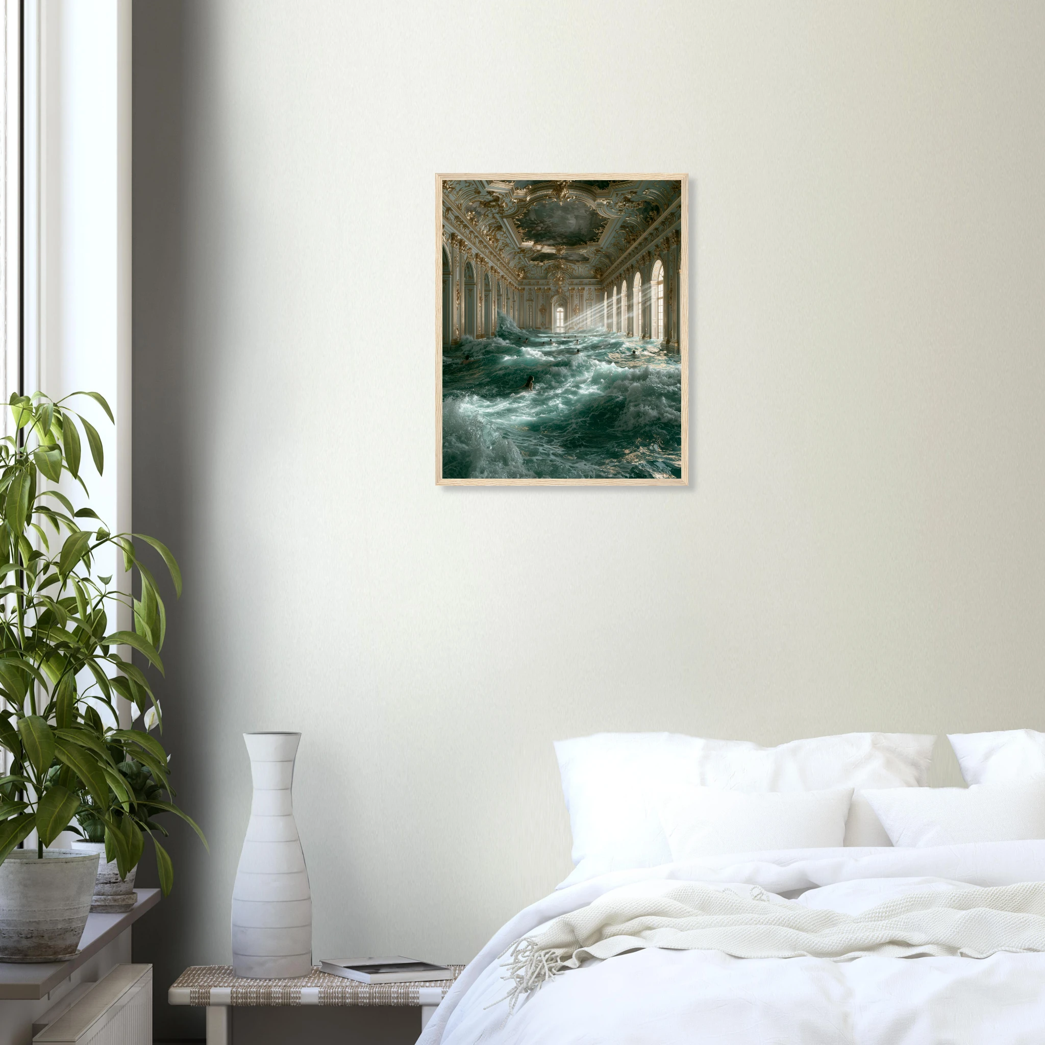 Baroque Pool art print interior mockup — Mediterranean Mood | Atelier Marbella