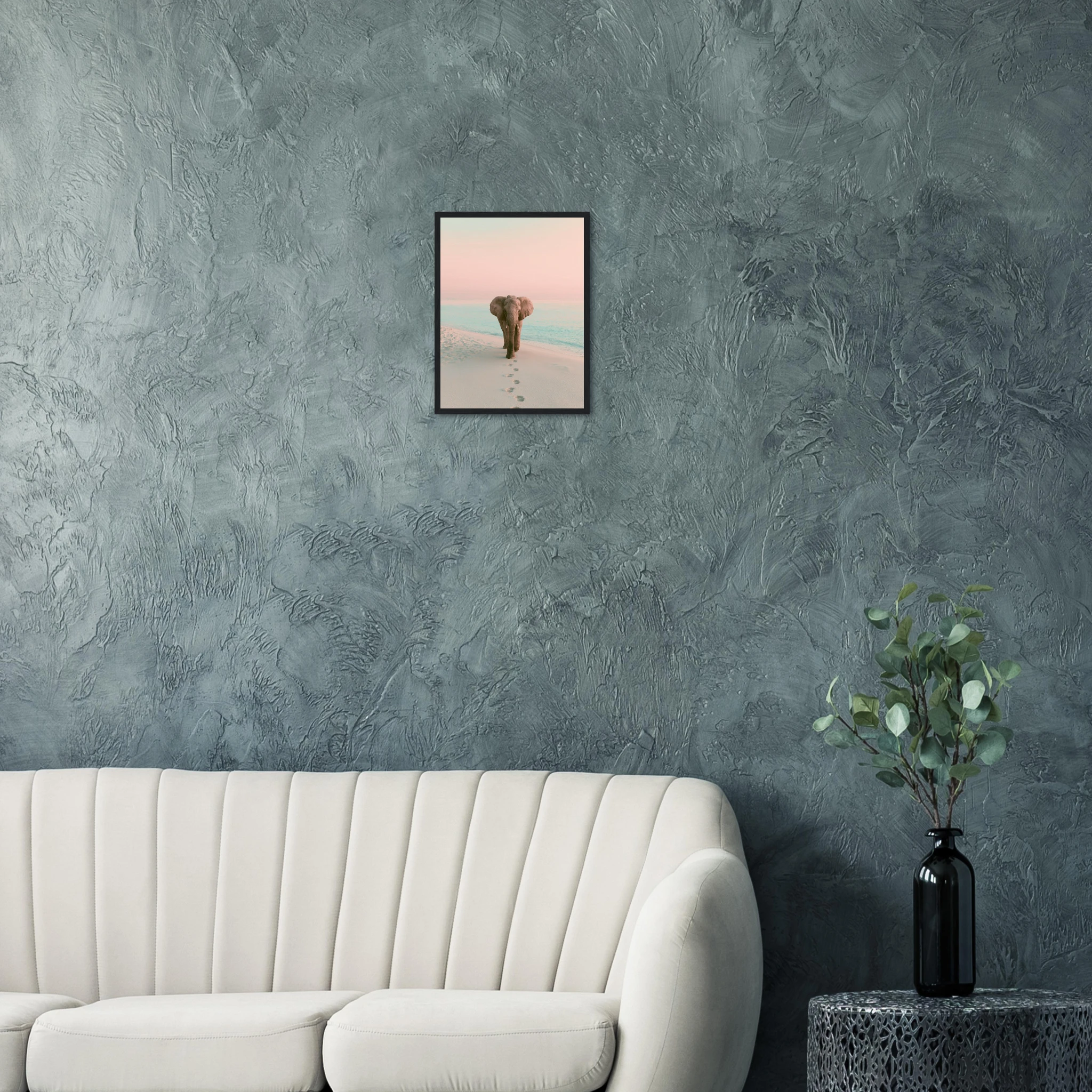 Solitude art print interior mockup — Animals | Atelier Marbella