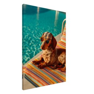 Zoé — Pool Sunglasses — Canvas Print