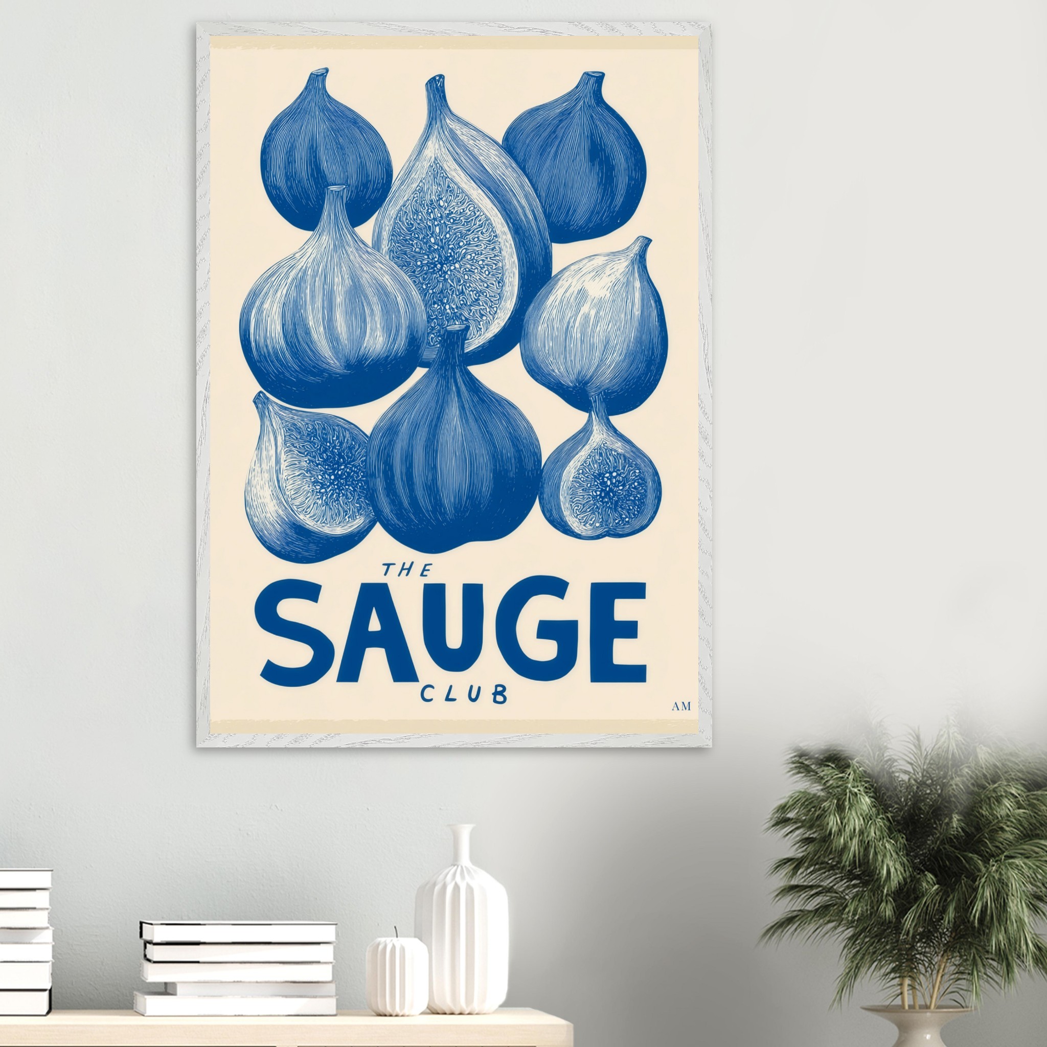 Figs art print interior mockup — Botanical | Atelier Marbella
