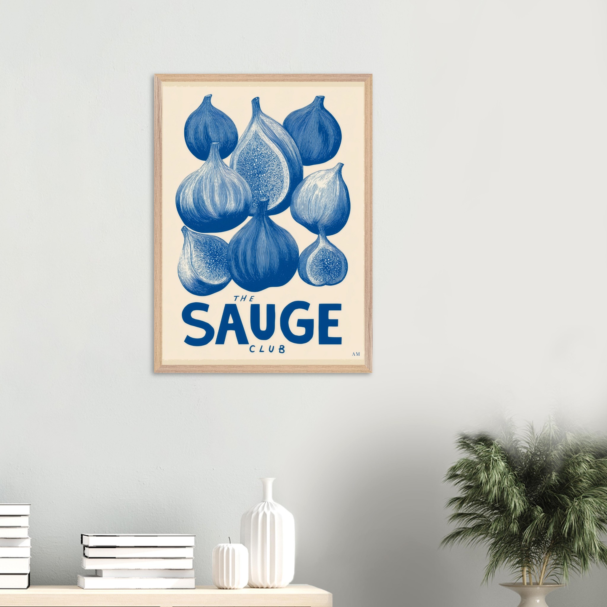 Figs art print interior mockup — Botanical | Atelier Marbella