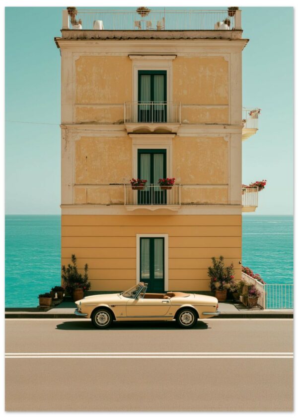 Amalfi Alfa Romeo Spider — Matte Art Print