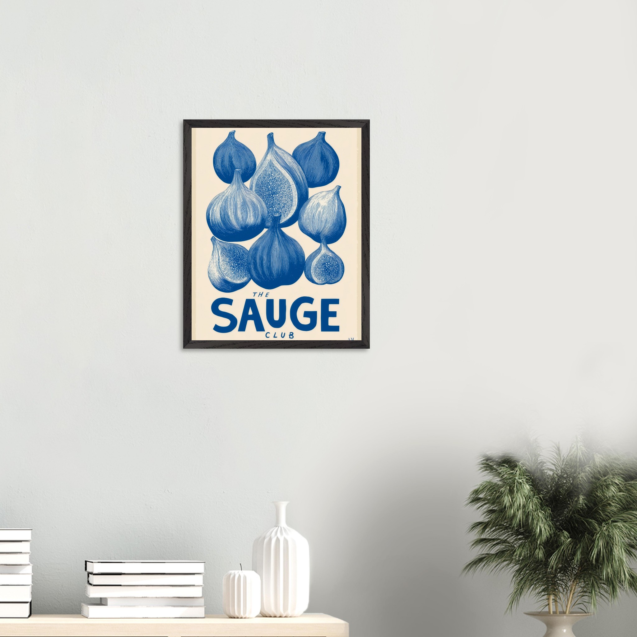 Figs art print interior mockup — Botanical | Atelier Marbella