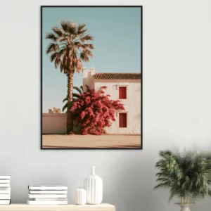 Spanish Cortijo Bougainvillea — Framed Print